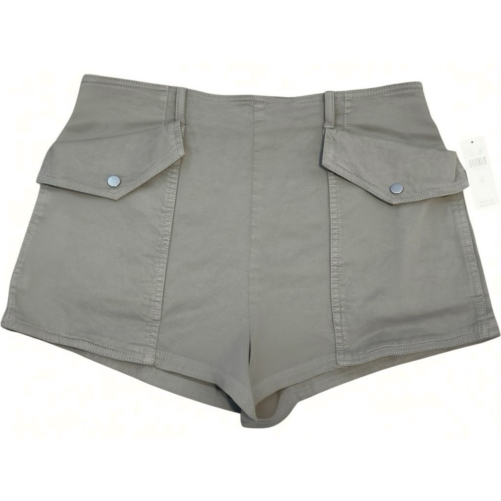 Anthropologie Utility Shorts Size 10 High Waist Green Tailored Safari Shorts